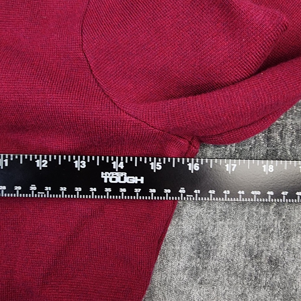 NWT NBD Sweater Top Knit Women Small Burgundy Open Back Bow Tie Mock Neck - Picture 6 of 8